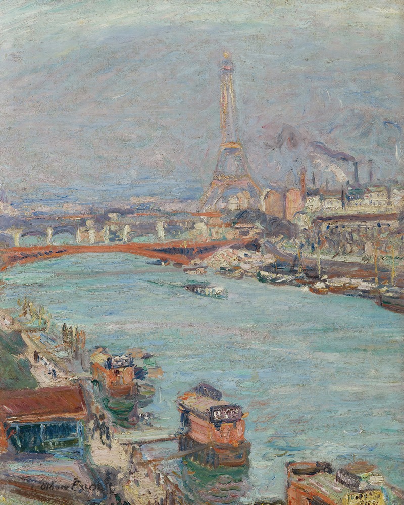 La Seine à Paris, La Tour Eiffel, (environ 1905-06)