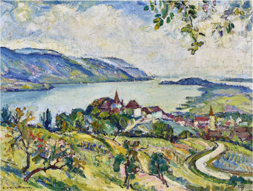 Cerlier au bord du lac de Bienne