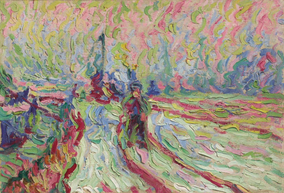 Le chemin de fer portuaire en hiver, 1906