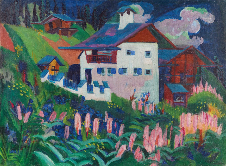 Notre maison / Unser Haus, 1918-22, Huile sur toile, 91 x 120.5 cm