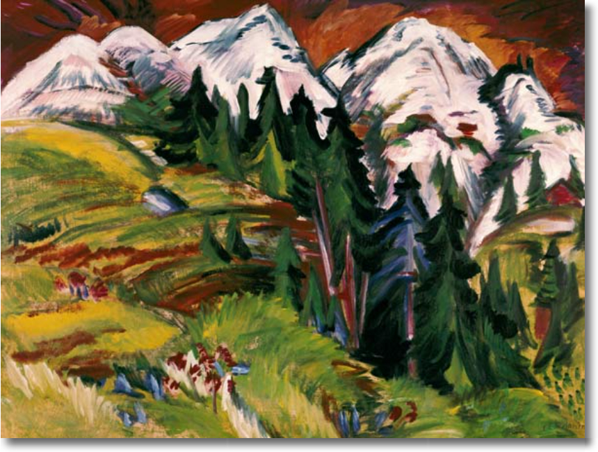 Paysage sur l'alpage Staffelalp