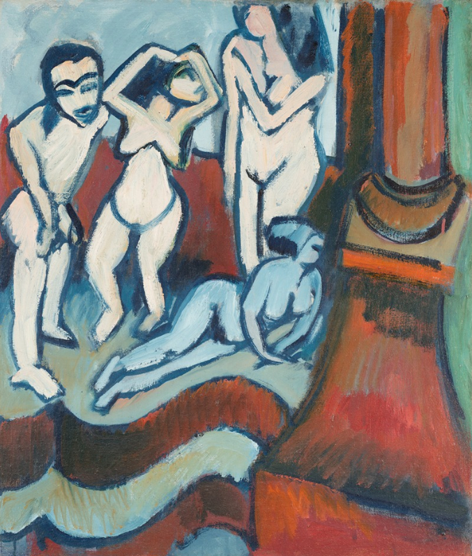 Quatre sculptures en bois (1912)