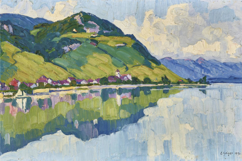 Au bord du lac de Bienne, 1913