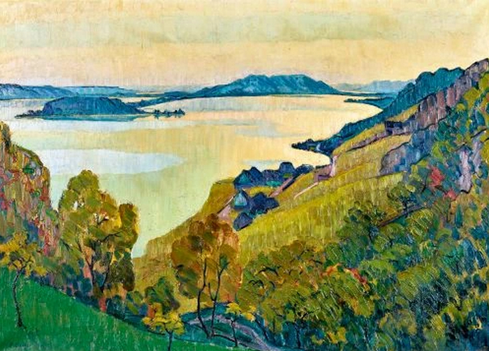 Soirée d'automne au bord du lac de Bienne