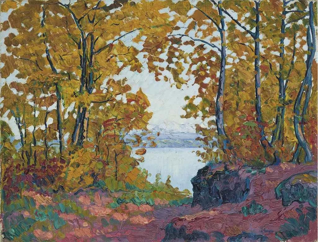 Vue de la forêt d'automne, 1916