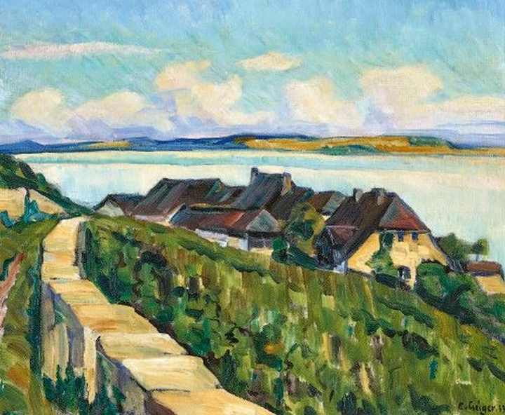 Vue sur le lac de Bienne, 1933