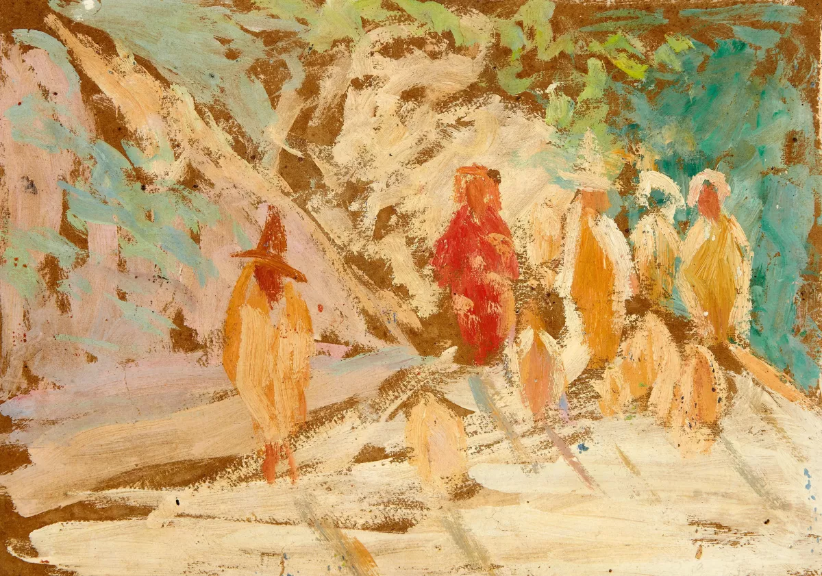 Scène de rue tunisienne