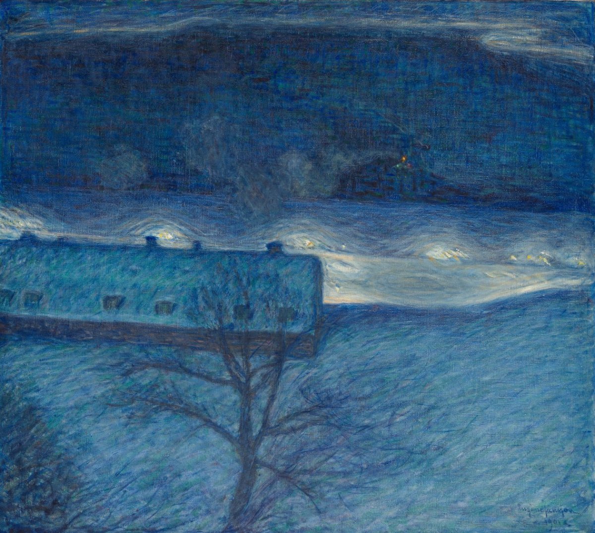 Nuit d'hiver sur le quai 