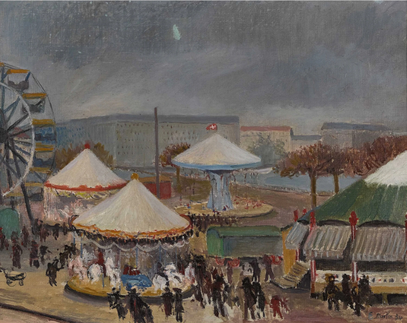 Foire au Quai du Mont-Blanc à Genève, 1934