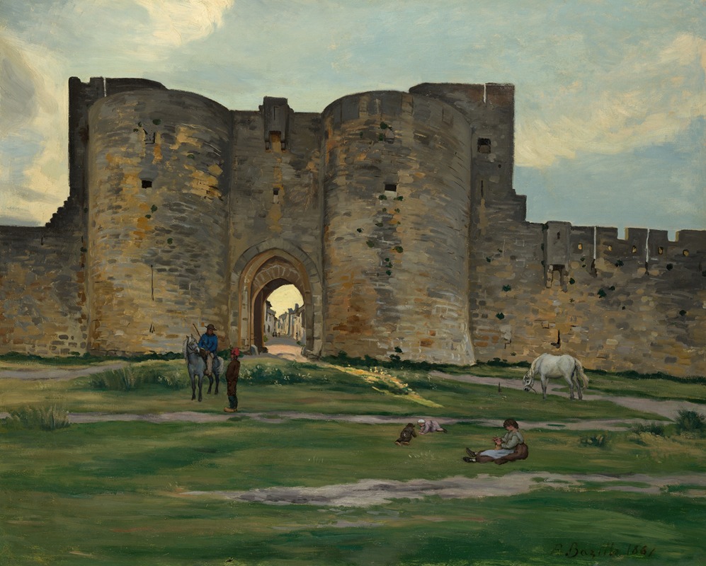 Porte de la Reine à Aigues-Mortes (1867)