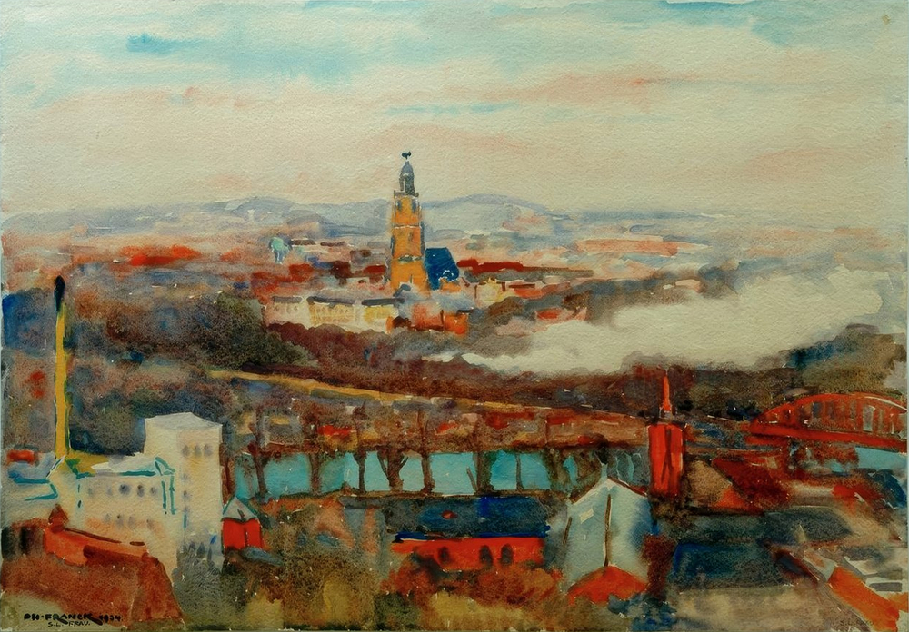 Vue de Potsdam et de l'église de la garnison,  1934