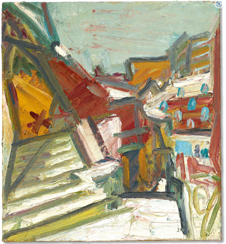 Les studios sous la neige, peints en 1991