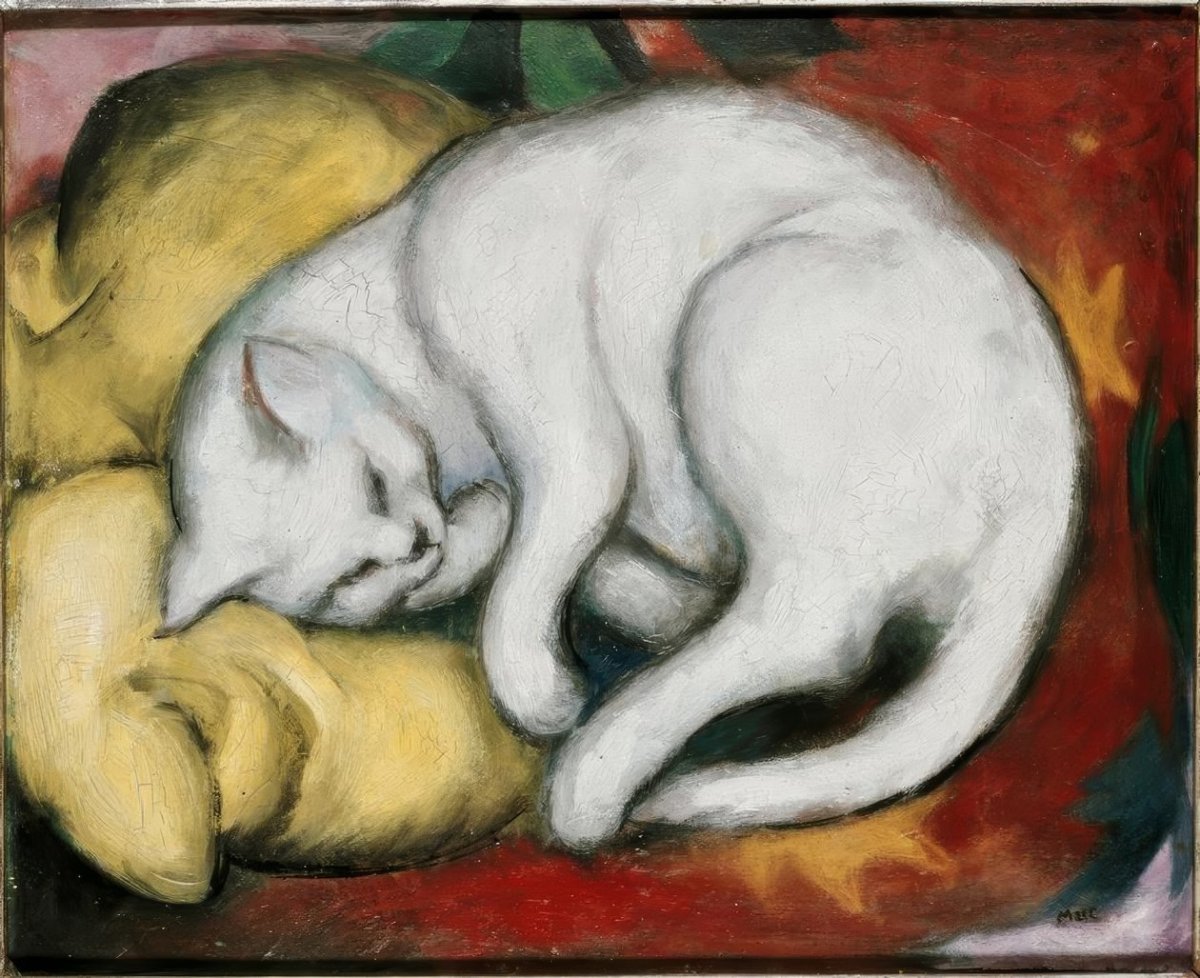 Le chat blanc, 1912