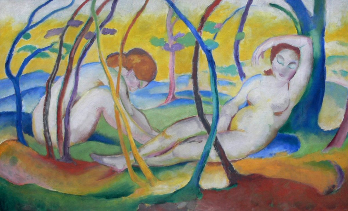  Nus sous les arbres, 1911
