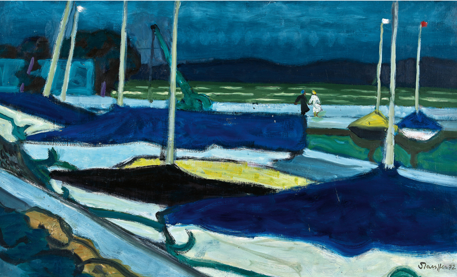 Scène de port un jour de tempête, 1972
