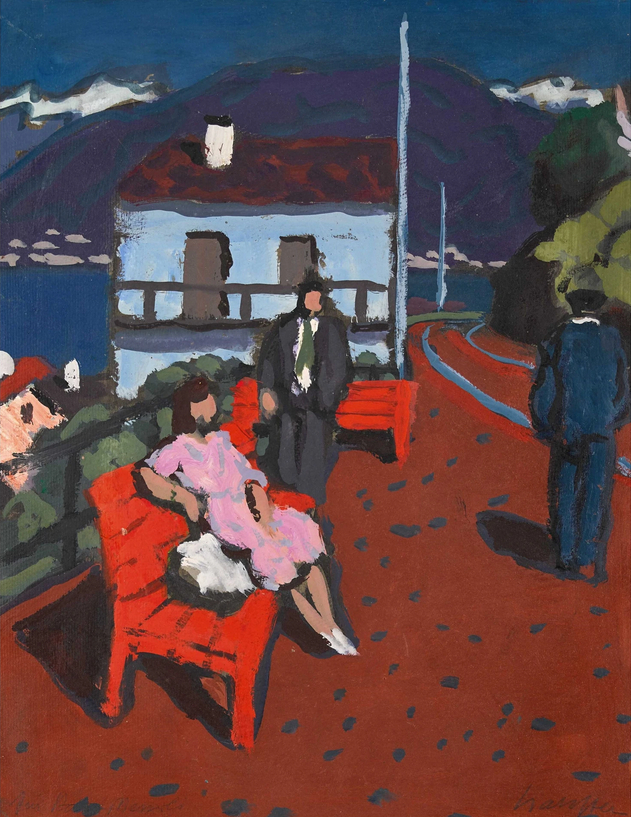 Sur le quai de la gare