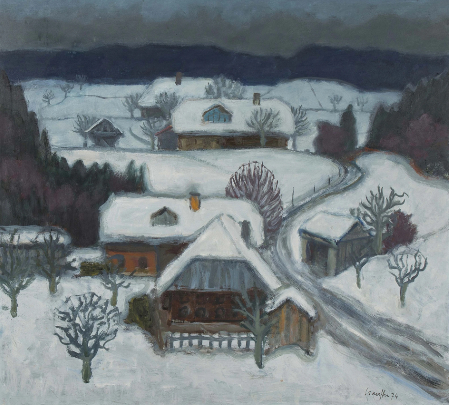 Crépuscule hivernal, 1974