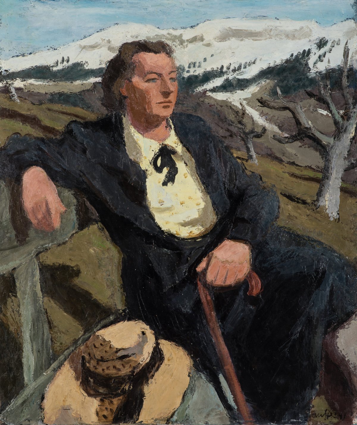 Femme dans un paysage, 1941