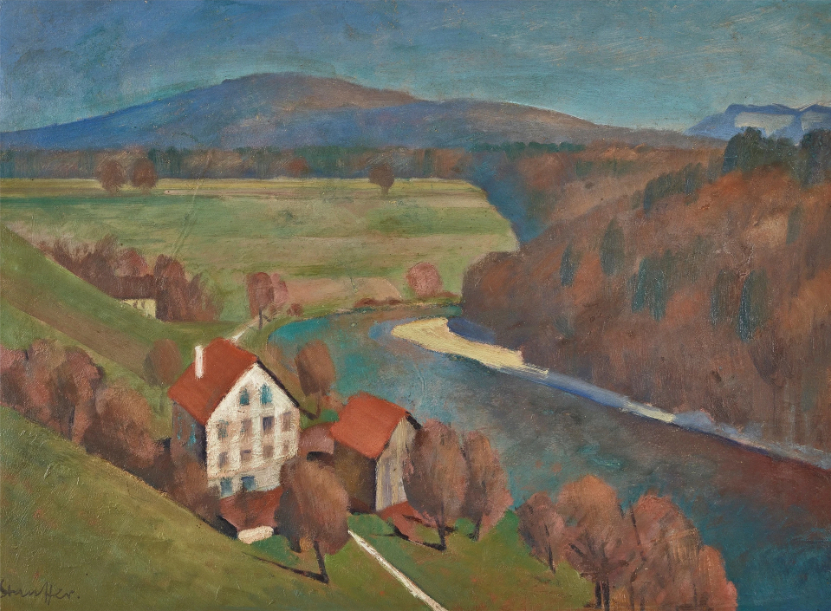 Paysage au bord de l'Aar