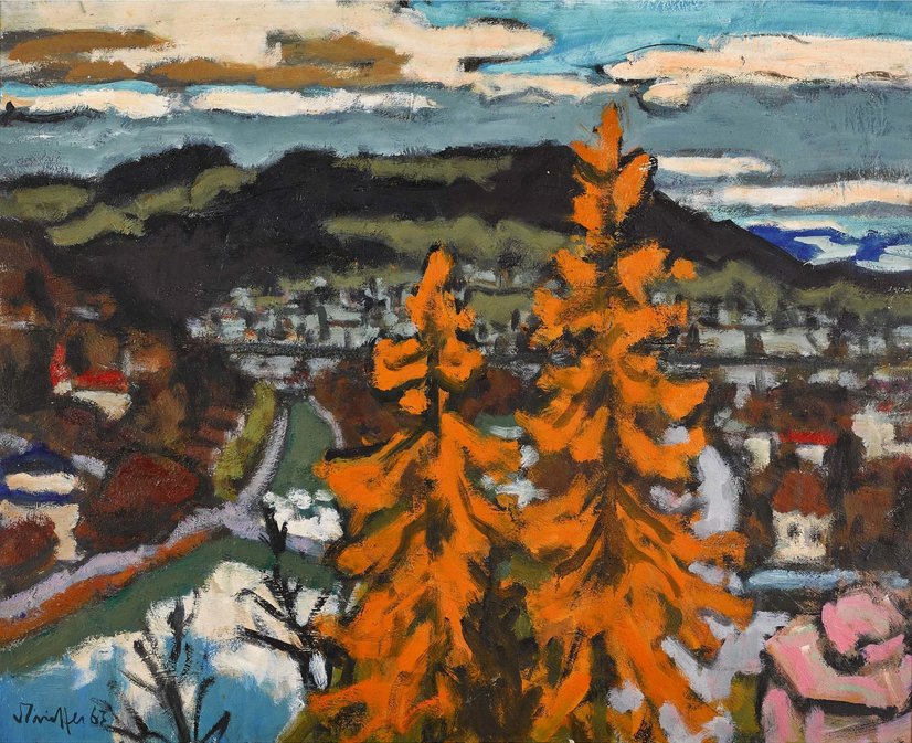 Vue de la terrasse du palais fédéral, 1963 