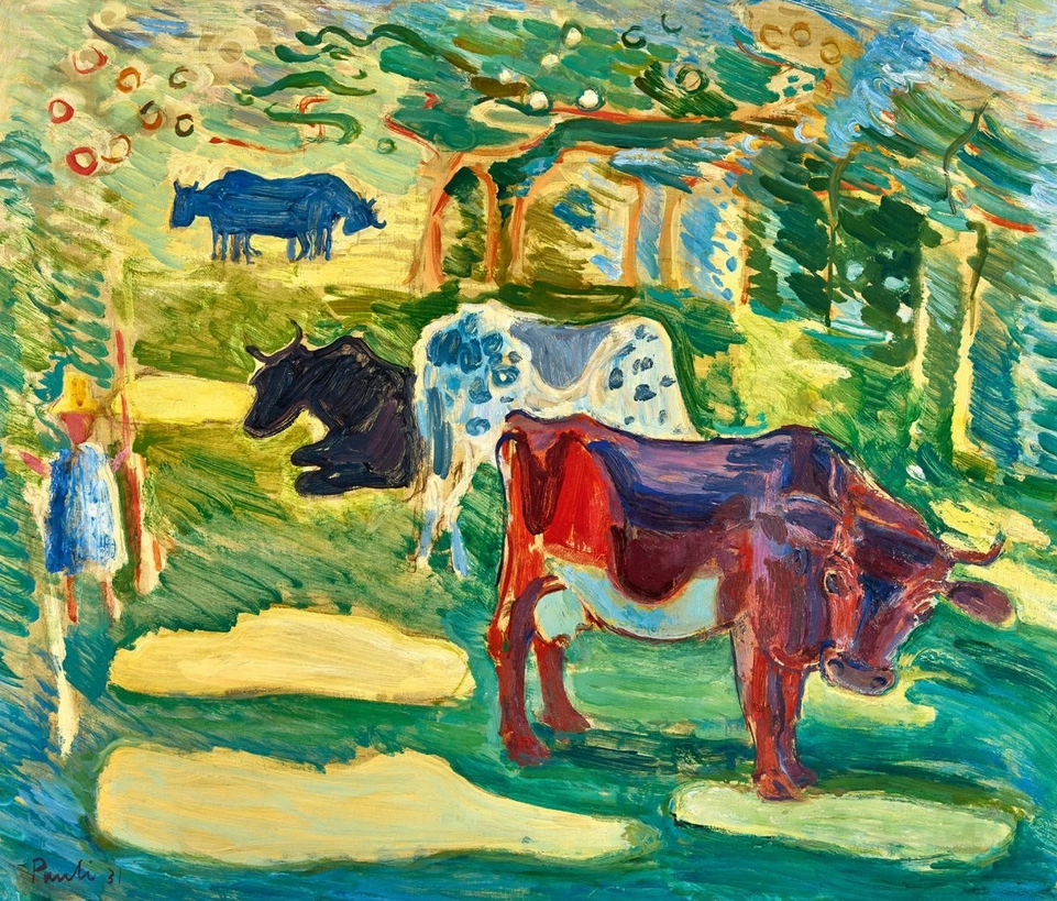 Vaches dans la forêt, 1931