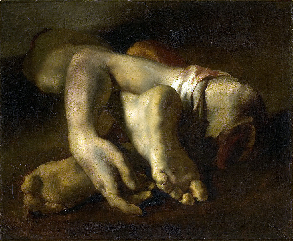 Étude de pieds et de main (1818-1819)