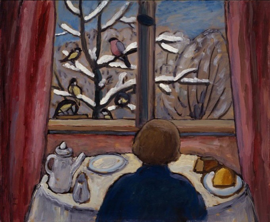 Petit déjeuner avec des oiseaux, 1934