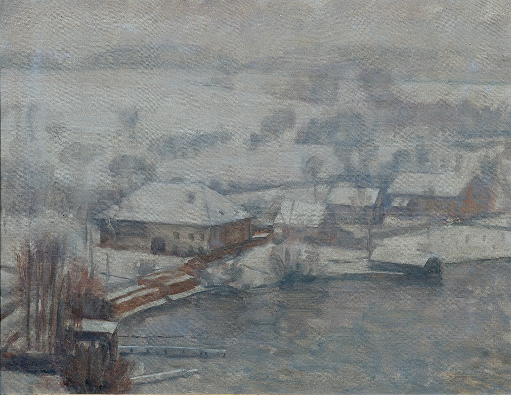 Paysage d'hiver à l'Attersee (1937)