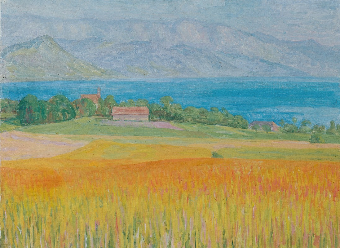 Champ de blé au bord de l'Attersee (1944)