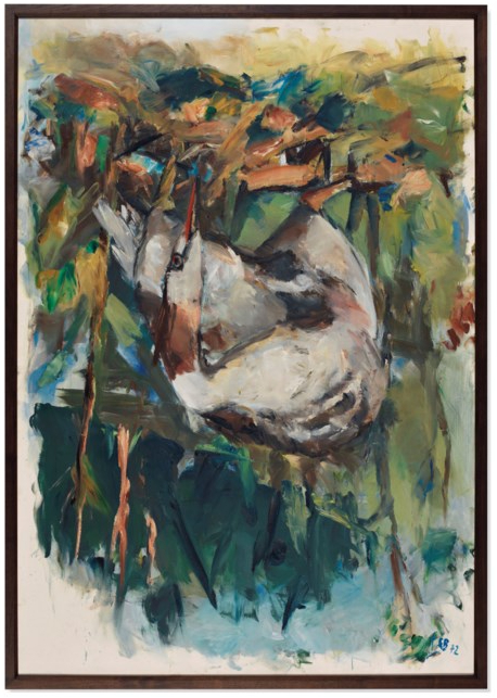 Peinture au doigt - Grèbe huppé