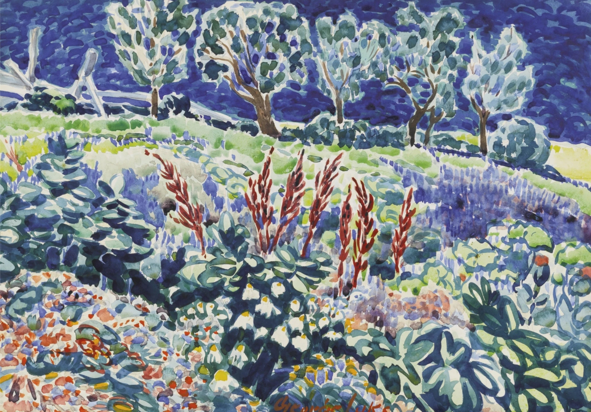 Le jardin de Berk Hills, vers 1931