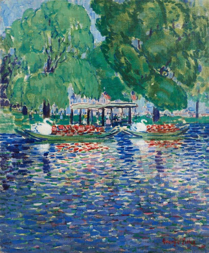 Les bateaux cygnes, peints vers 1922-1923