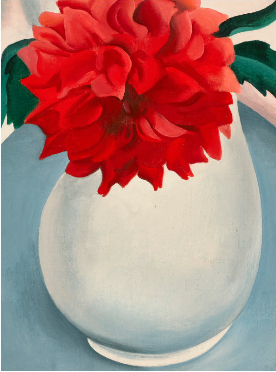 Pichet blanc-fleur rouge, 1920