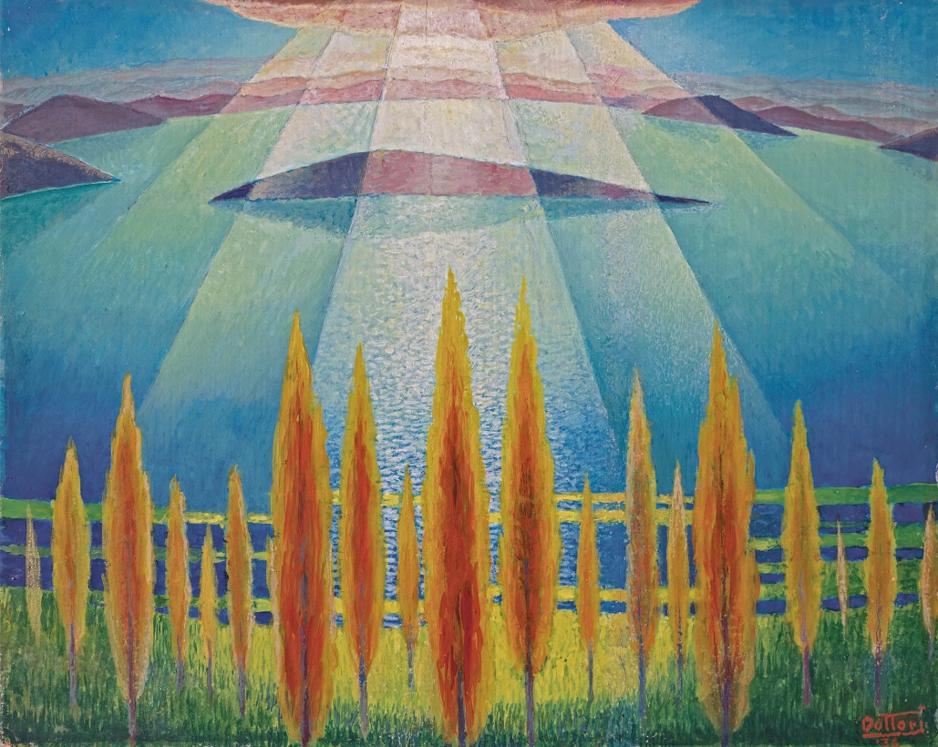 Coucher de soleil sur le lac Trasimeno, 1936