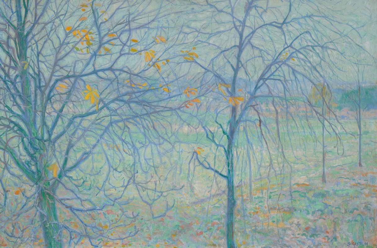 Paysage en bleu ou splendeur perdue, daté de 1909