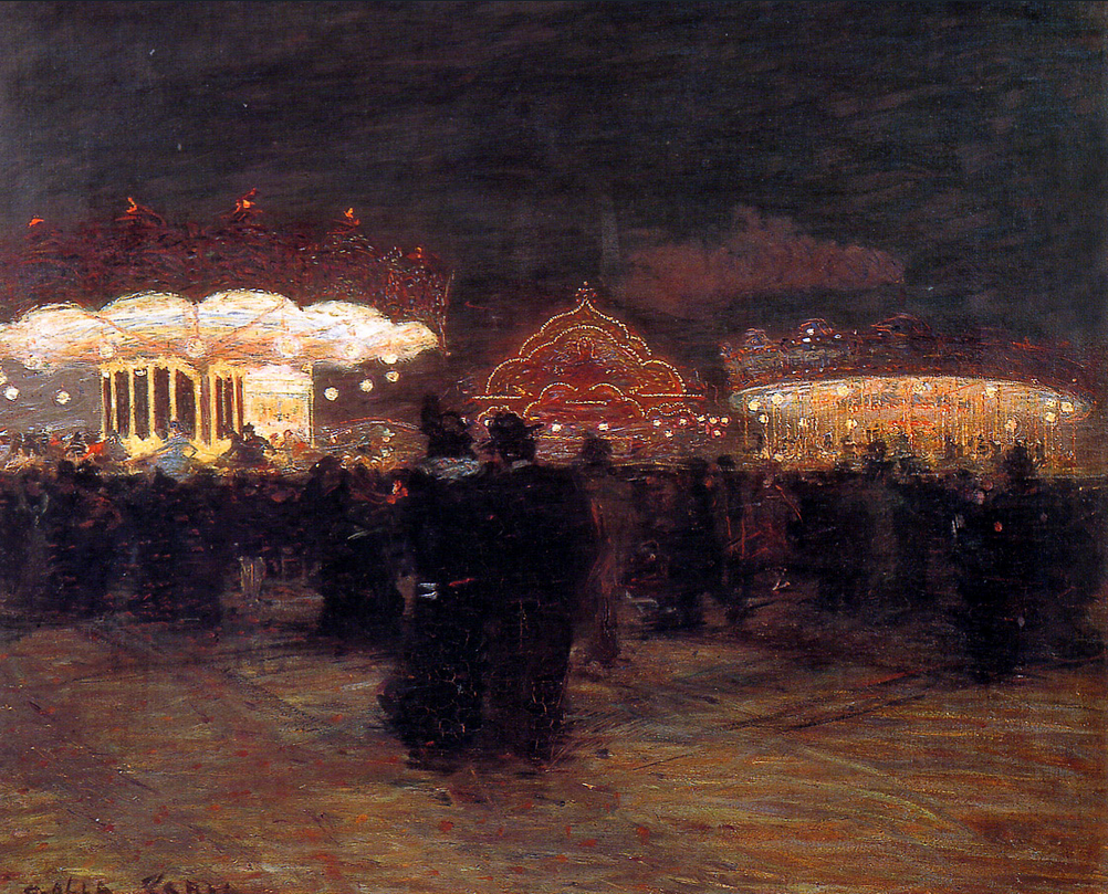 L'exposition universelle de nuit, 1900