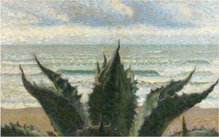 Agave sur la mer, mer d'Anzio, 1908