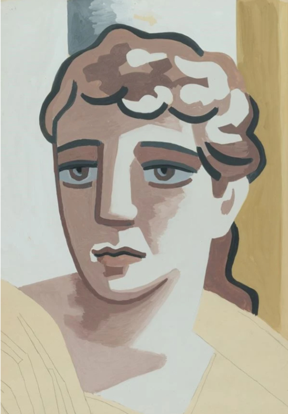 Étude de tête pour « La littérature », 1933