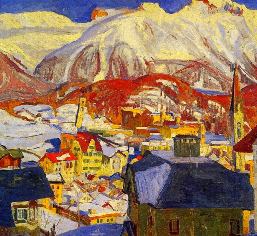 St.Moritz en début d'hiver, 1916