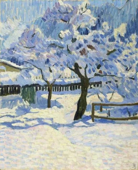 Le jardin en hiver, 1909