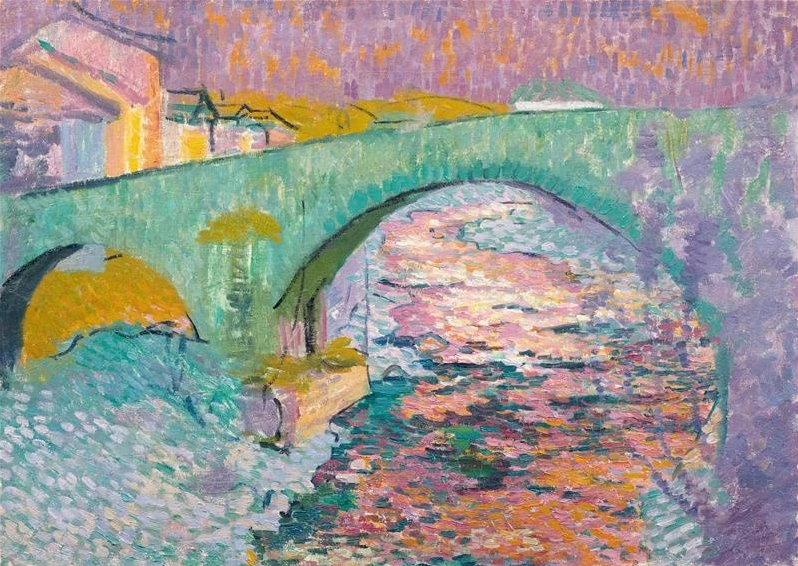 Pont sur la Maira à Stampa, vers 1908 