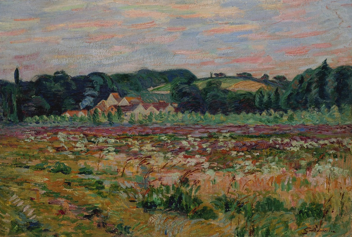Prairie à Epinay sur Orge, le soir (~ 1888) 