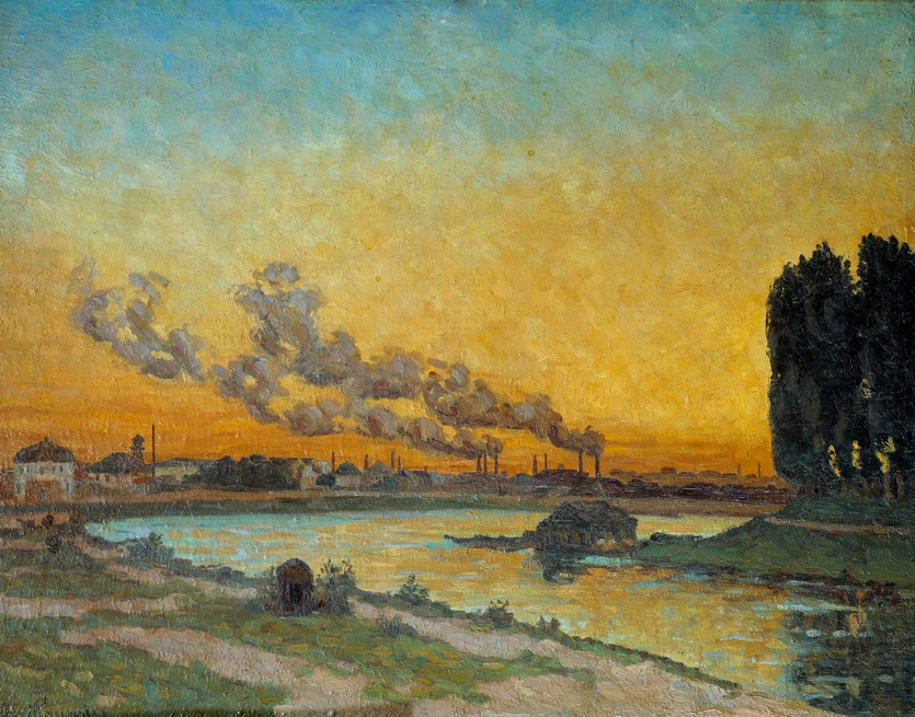 Coucher de soleil à Ivry 