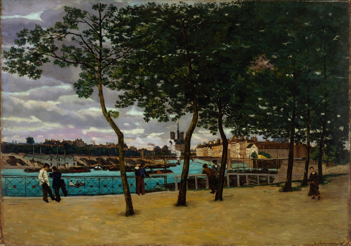 Vue de la Seine, Paris (1871) 