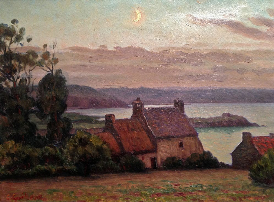 Clair de lune en Bretagne, vers 1910