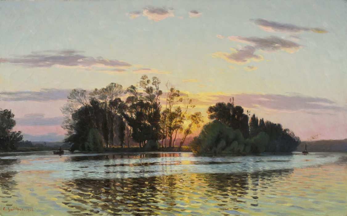 Effet de gel le matin sur l’île d’Herblay , 1904