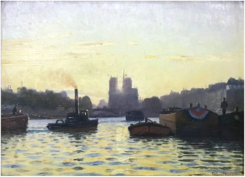 Notre-Dame au soleil couchant, 1906