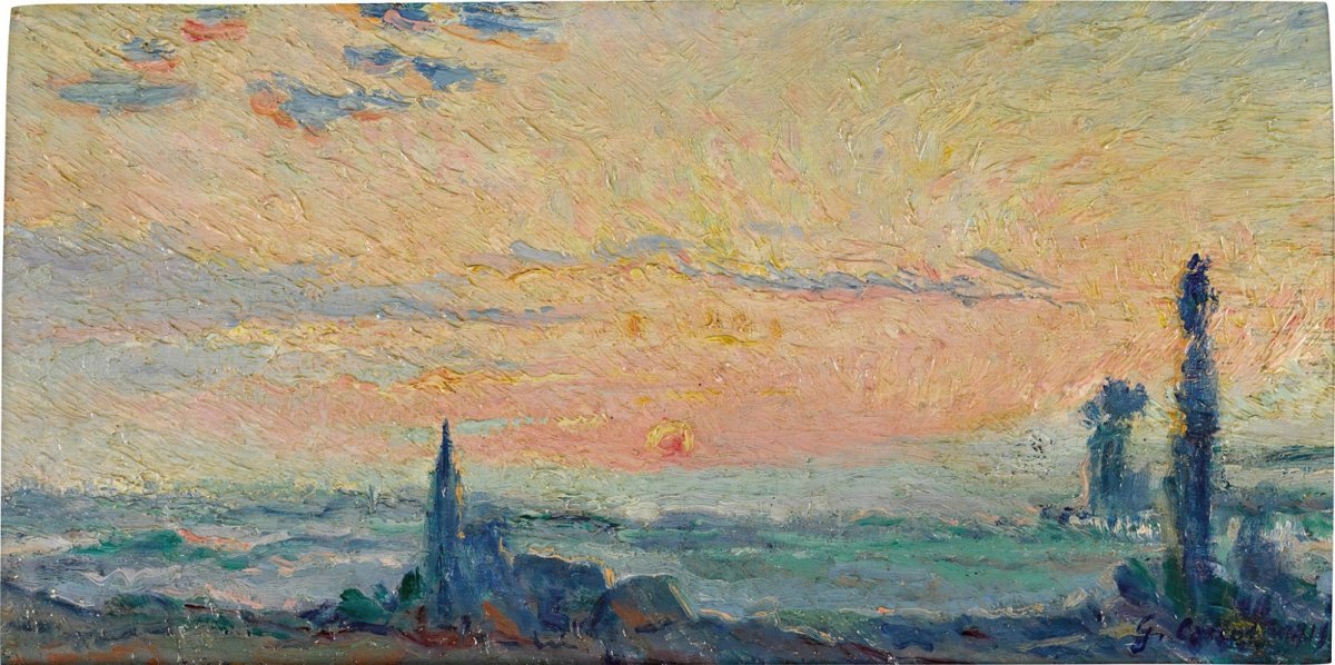 Étude de couchant sur la plaine (1919)