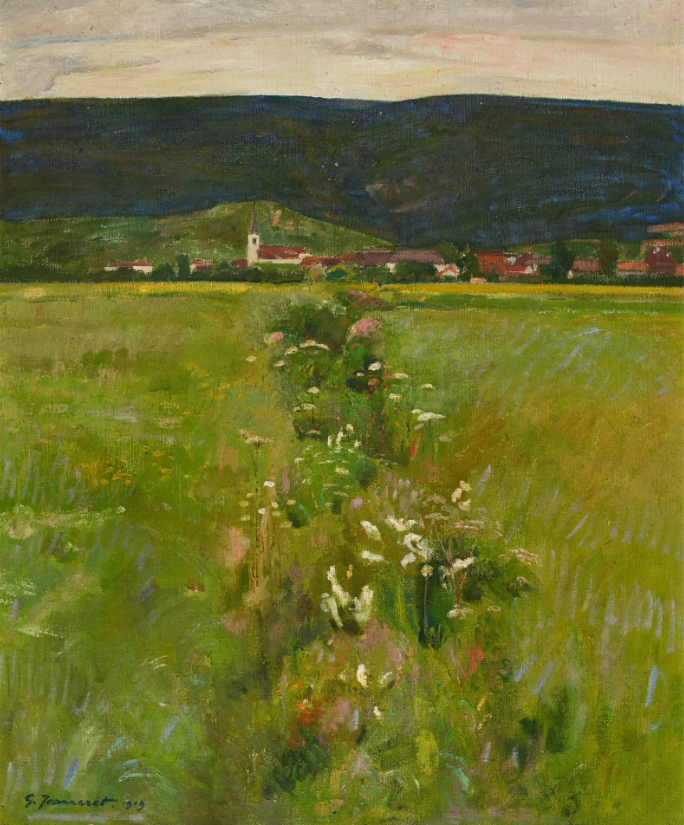 Le fossé fleuri, 1909