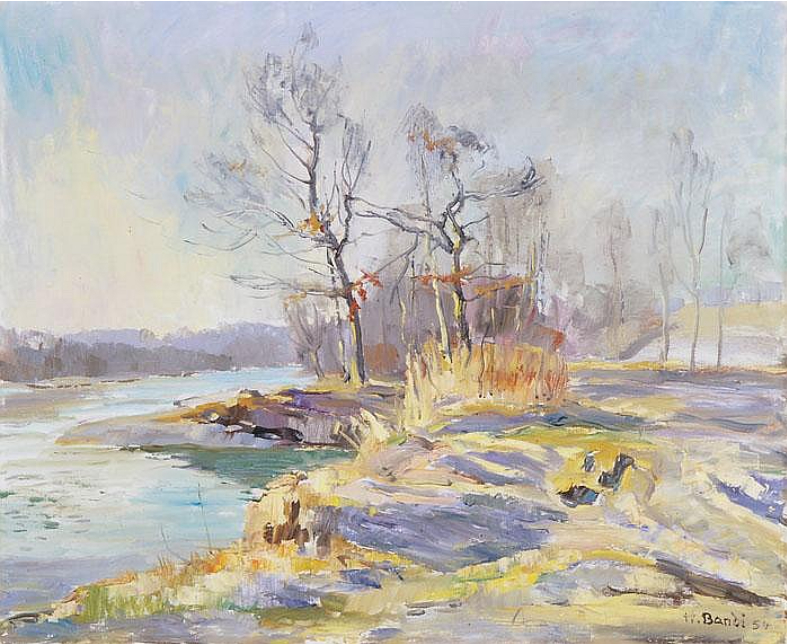 Paysage fluvial au printemps, 1954